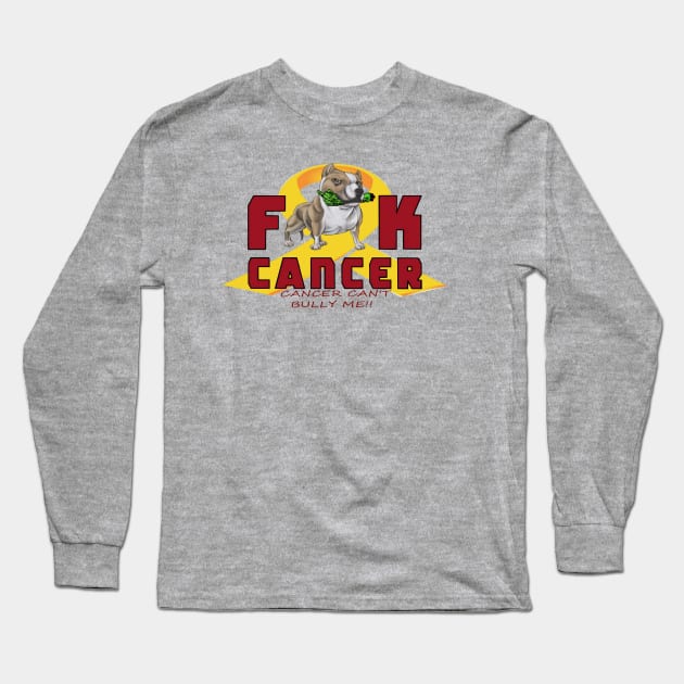 Fuck cancer Long Sleeve T-Shirt by cameroncrazies3x6